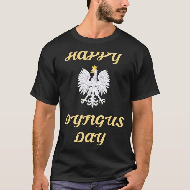 T-shirt Joyeux Dyngus Day Polska White Eagle polonais (Devant)