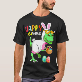 T-shirt Joyeux Eau De Pâques Rex Dinosaur Ears De Pâques E