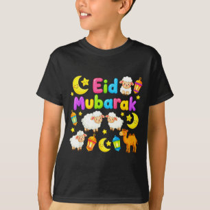 T-shirt Joyeux eid mubarak pour les enfants musulmans eid
