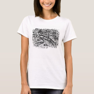 T-shirt Joyeux éleveurs qui s'occupent des abeilles, illus