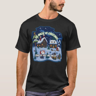 T-shirt Joyeux Enfants Jouer Dans Les Fêtes De Noël De Nei