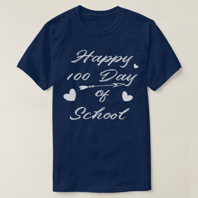 T-shirt Joyeux Enseignant 100E Jour D'École 100 Jours De G (Design devant)