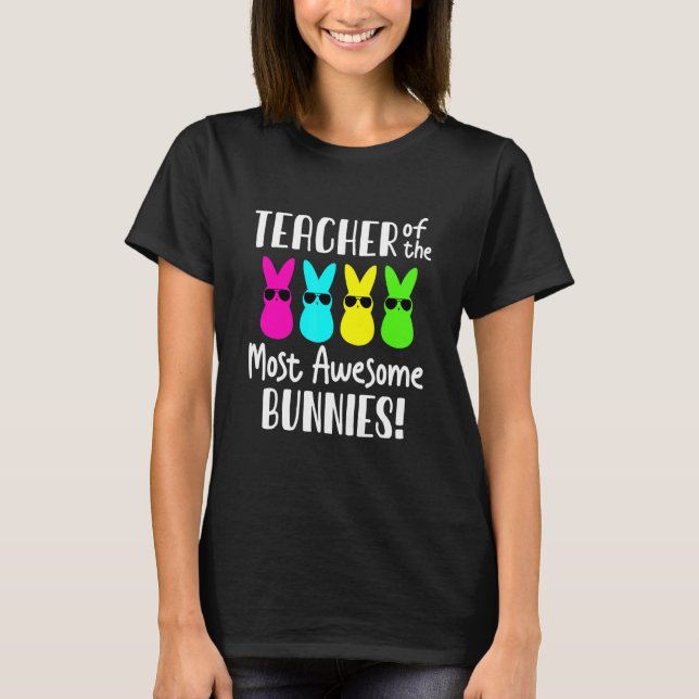T-shirt Joyeux enseignant de la fête de Pâques Femmes ense (Devant)