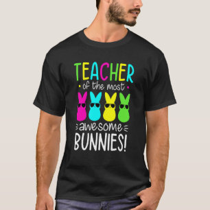 T-shirt Joyeux enseignant de la fête de Pâques Femmes ense