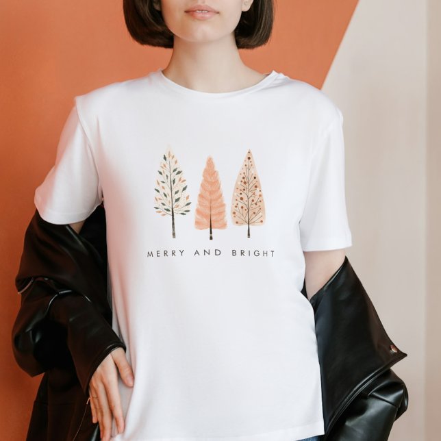 T-shirt Joyeux et brillant Boho Noël Arbre femmes (Créateur téléchargé)