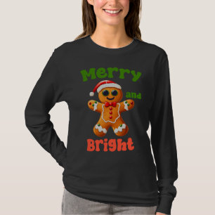 T-shirt Joyeux et brillant, Drôle pain d'épice de Noël