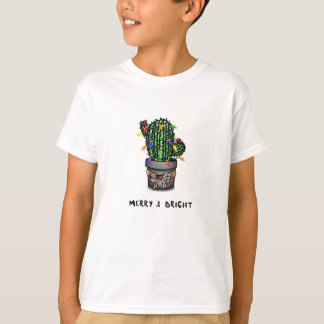 T-shirt Joyeux et lumineux enfants Cactus de vacances