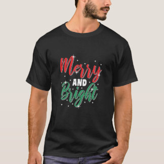 T-shirt Joyeux Et Lumineux Noël Extraordinaire Fantastique