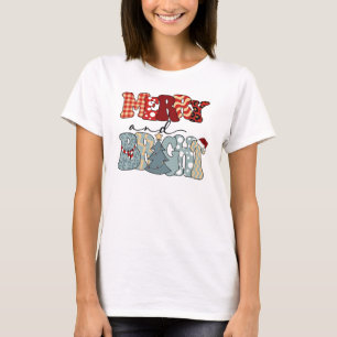 T-shirt Joyeux et lumineux Noël-Joyeux Noël-Joyeux T-Shir