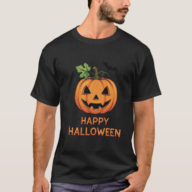 T-shirt Joyeux fantôme d'Halloween (Devant)