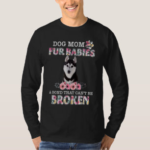 T-shirt Joyeux Fête des Mères Chien Maman Fourrure Bébés H