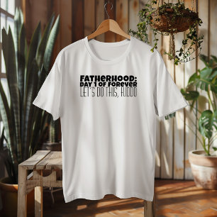 T-shirt Joyeux Fête des Premiers Pères noir blanc lettre h