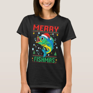T-shirt Joyeux Fish Noël B Fish Pêche de Noël