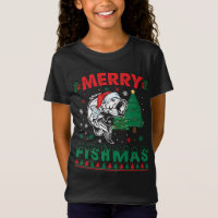 Joyeux Fishmas Poisson Pêche Papa Pêcheur Noël