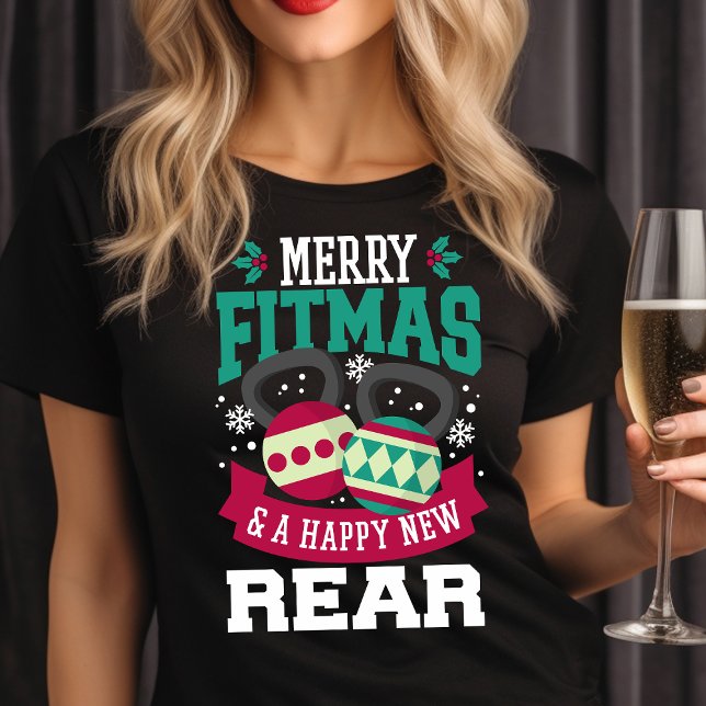 T-shirt Joyeux Fitmas et Joyeux Noël de la nouvelle salle  (Créateur téléchargé)