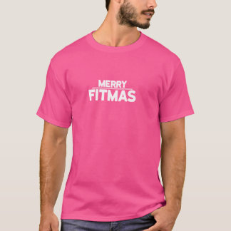 T-shirt Joyeux Fitmas Fitness Femme Homme Gymnase de Noël