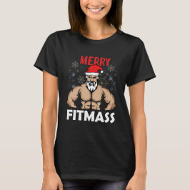 T-shirt Joyeux Fitmas Père Noël