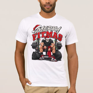 T-shirt Joyeux Fitmas Plus Fort Que Mes Excuses Noël 