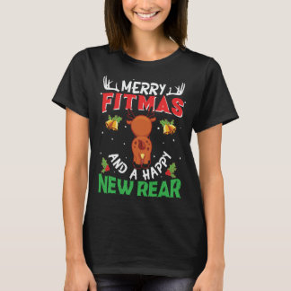 T-shirt Joyeux Fitness Fitmas Bonne Nouvelle Arrière