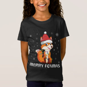 T-Shirt Joyeux Foxmas Drôle Noël Fox Amateurs Fox propriét