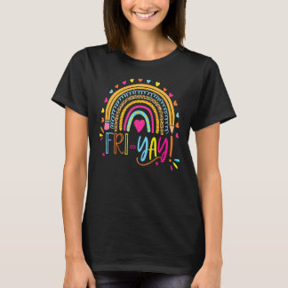 T-shirt Joyeux Fri Yay Vendredi Amusant Don de l'enseignan
