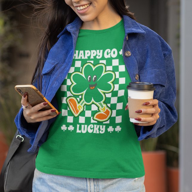 T-shirt Joyeux Go Lucky Green Women's St. Patrick’s Day (Créateur téléchargé)