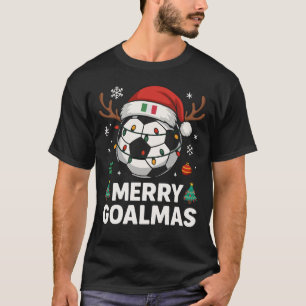 T-shirt Joyeux Goalmas Italie - Noël de Foot drôle