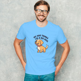 T-shirt Joyeux Golden Retriever Puppy Cartoon — Big Deal