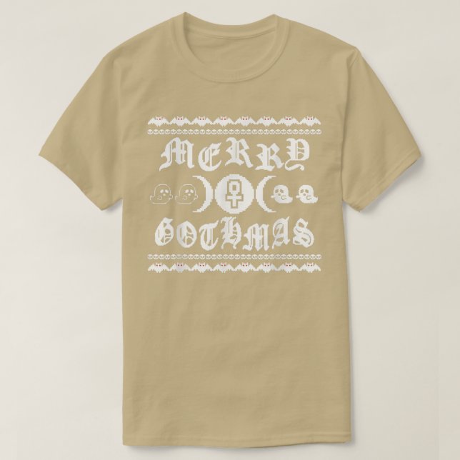 T-shirt Joyeux Gothmas Horreur Noël Gothique Noël Moche No (Design devant)