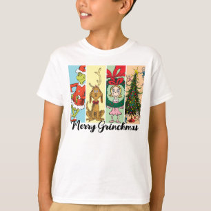 T-shirt Joyeux Grinchmas Collage de Fêtes