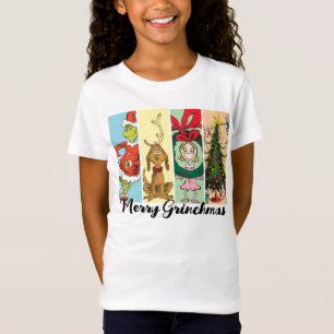 T-Shirt Joyeux Grinchmas Collage de Fêtes