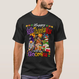 T-shirt Joyeux Hallothanksmas avec ma famille de Gnomies H
