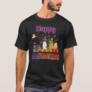 T-shirt Joyeux Hallothanksmas Chapeau de Sorcière Amateur