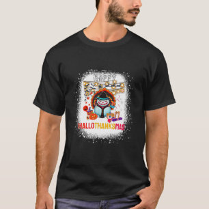 T-shirt Joyeux Hallothanksmas Drôle Halloween Thanksgiving