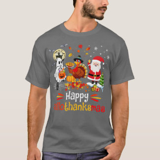 T-shirt Joyeux Hallothanksmas Ghost Turquie Citrouille Chr