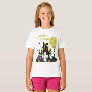 T-shirt Joyeux Halloween Black Green Kids