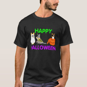 T-shirt Joyeux Halloween Corgis