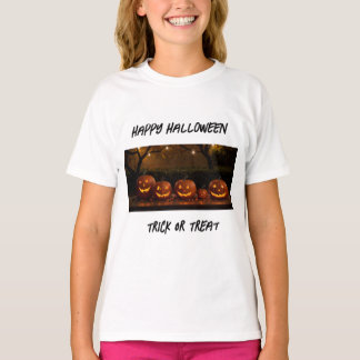T-shirt Joyeux Halloween, de mignons Citrouilles sculptés