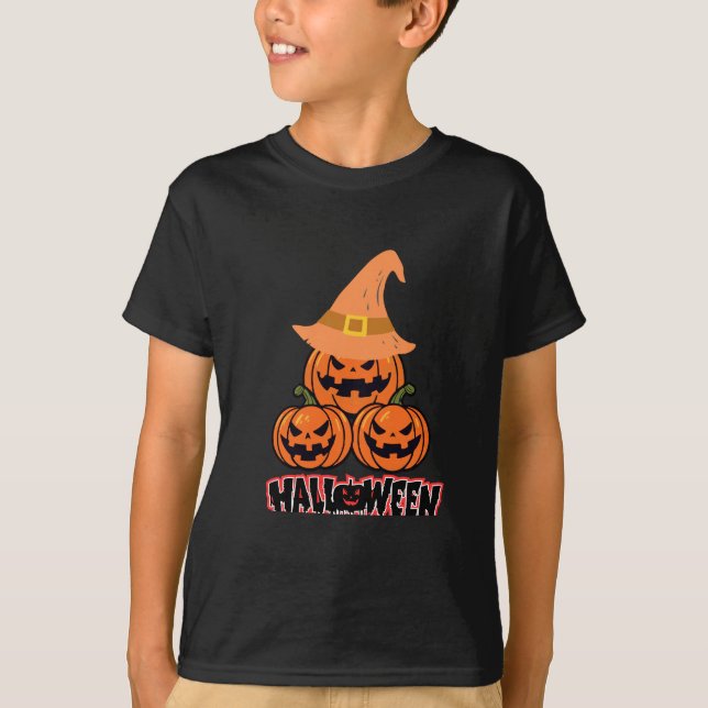 T-shirt Joyeux Halloween enfants mignonne (Devant)