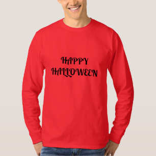 T-shirt Joyeux Halloween femmes orange noir