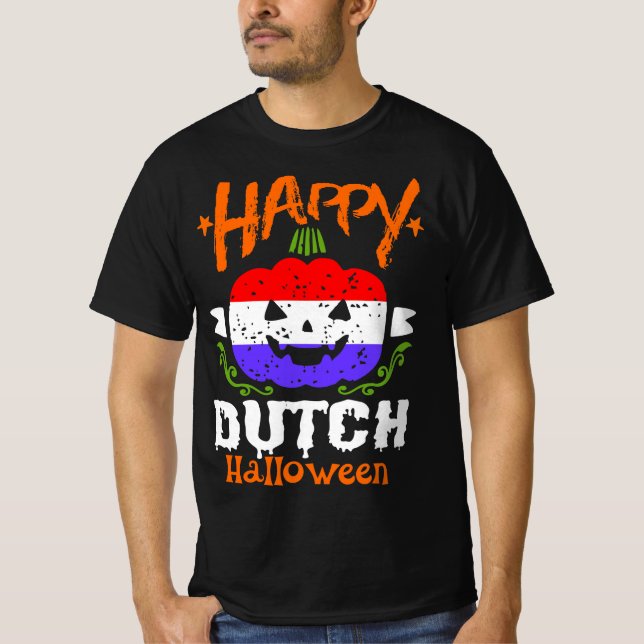 T-shirt Joyeux Halloween hollandais (Devant)