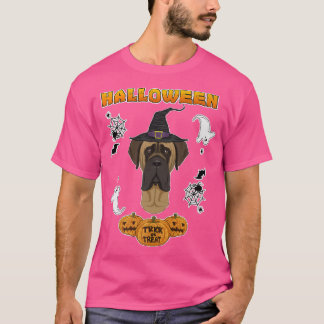T-shirt Joyeux Halloween I Amoureux des chiens I Mastiff 4