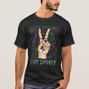 T-shirt Joyeux Halloween Restez Sombres Vibrations d'Hallo