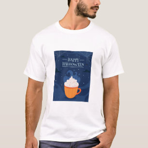 T-shirt Joyeux Halloween Tasse à café épice de citrouille