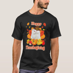 T-shirt Joyeux Hanksgiving Chat Persan Je Suis Hankful Pou