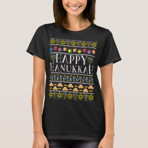 T-shirt Joyeux Hanoukka Fun Festive Famille Juive Ugly Chr