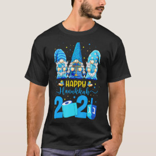 T-shirt Joyeux Hanoukka Gnomes Menorah Hanoukka Juif Holi