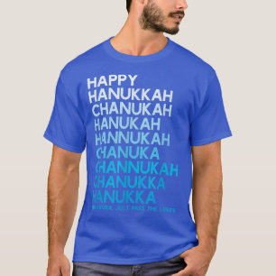 T-shirt Joyeux Hanoukka Jewish Holiday Chanukah Menorah Dr