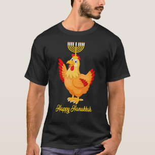 T-shirt Joyeux Hanukkah Menorah Poulet Garçons Adolesce
