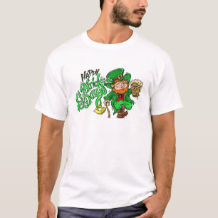 T-shirt Joyeux Happy St.Patrick'S Day Beer Horseshoe